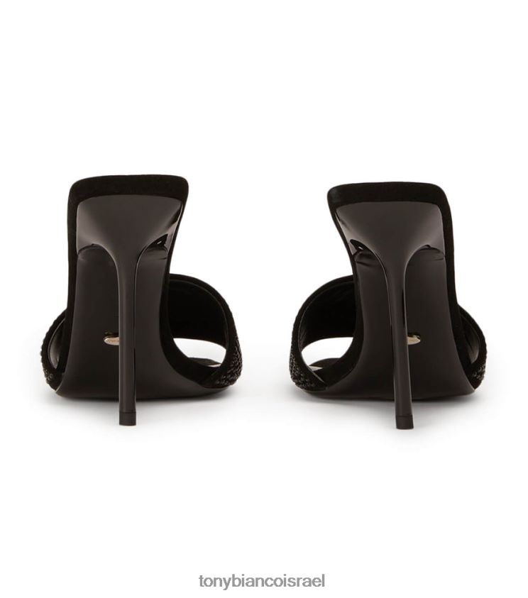 נעלי עקב | נשים קריסטל שחור/זמש שחור Tony Bianco נעמי עקבים 8BNR8T149